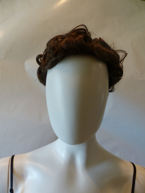 WOMENS DARK BROWN SHORT CURLY WIG