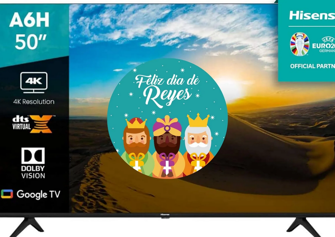 Amazon remata esta Pantalla Hisense de 50 Pulgadas 4K por Día de Reyes