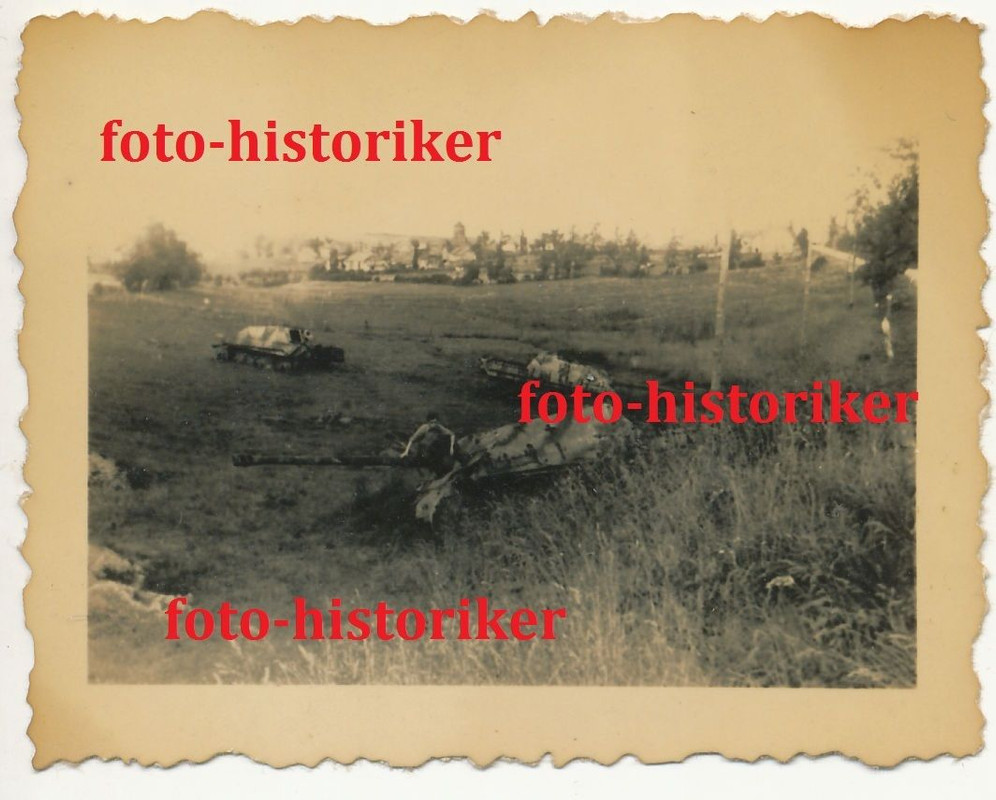 Reihe zerstörte Dts. Panzer Panther  CAMO Tarnbe