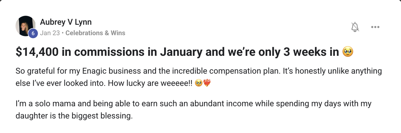 Community member testimonial