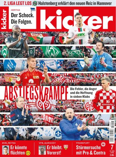 Cover: Kicker Sportmagazin No 07 vom 18  Januar 2024