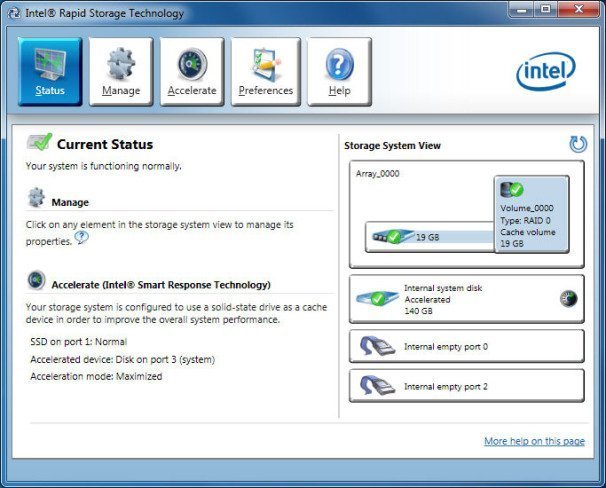 Intel Rapid Storage Technology (RST) 19.5.1.1040