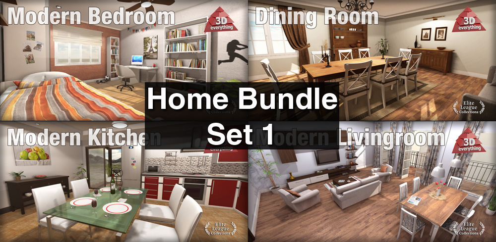 iClone Pack: Home Bundle Set #1 iClone Pack: Home Bundle Set #1