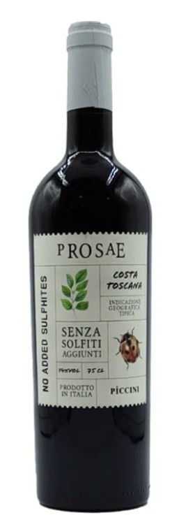 Prosae Costa Toscana Senza Solfiti Aggiunti 75 cl