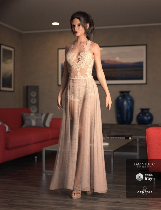 dForce Chantilly Chic Outfit for Genesis 8 Female(s)