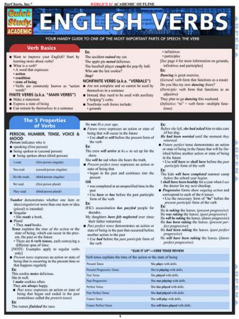 English Verbs (Quick Study Academic) [True EPUB]