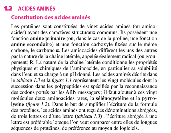 Mini manuel de biochimie
