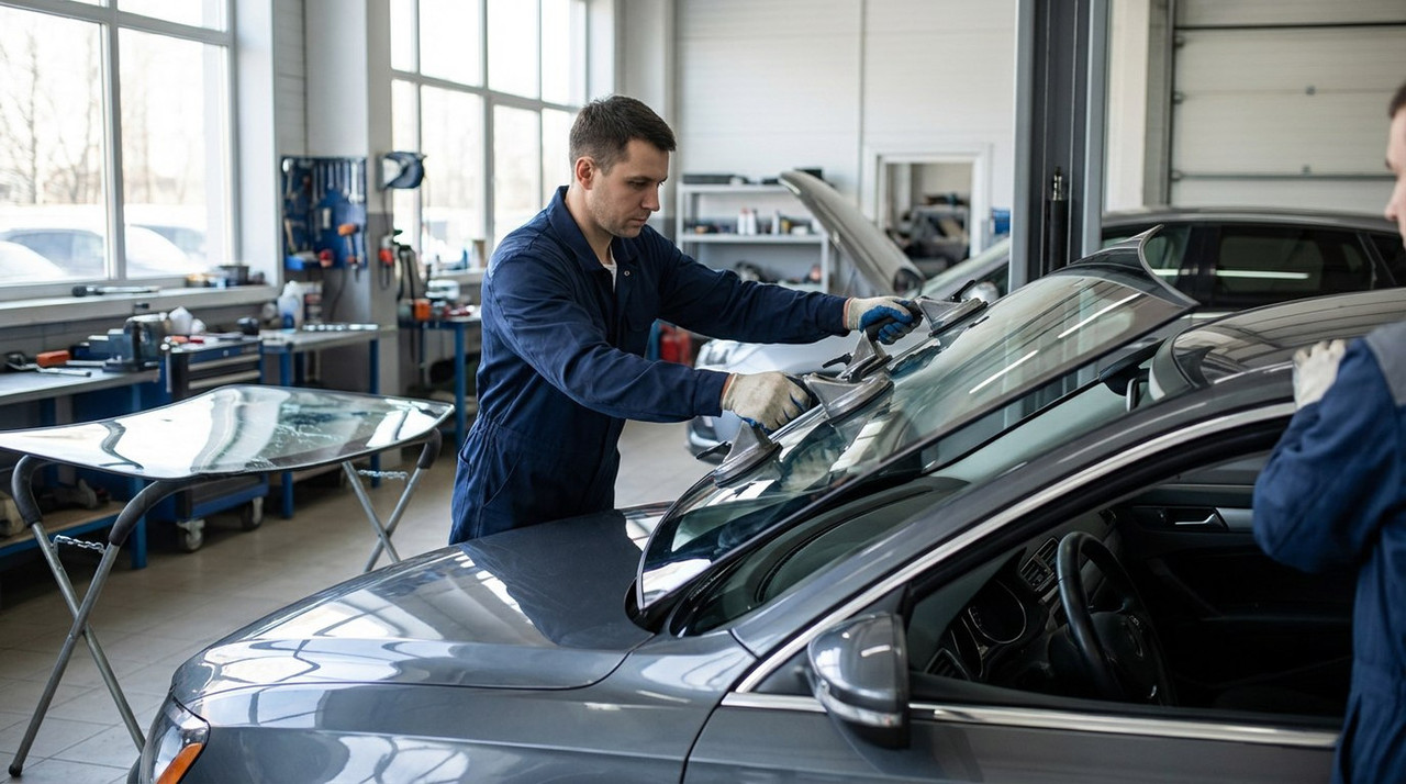 ремонт лобового стекла автомобиля