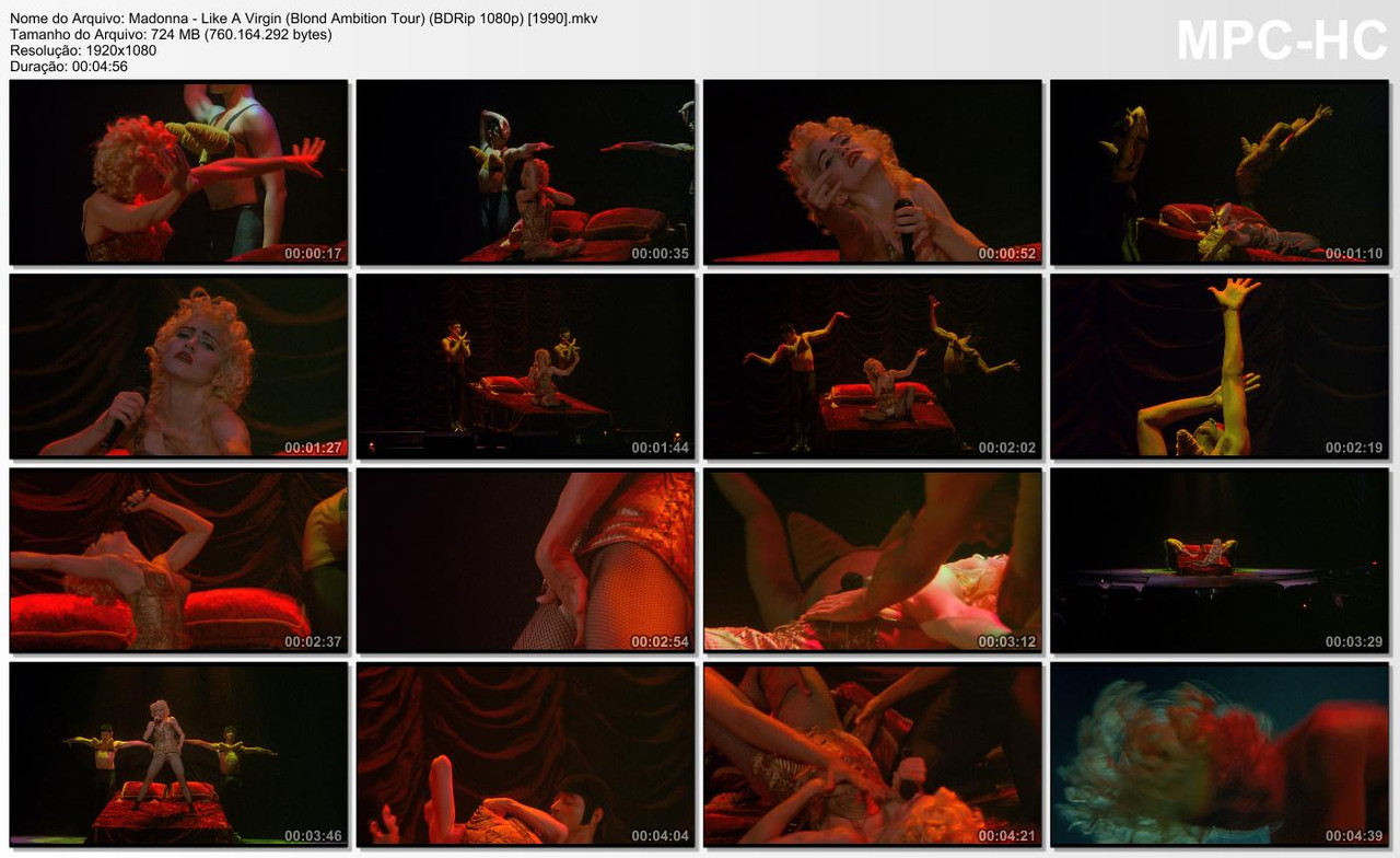 Madonna - Like A Virgin (Blond Ambition Tour) (BDRip 1080p) [1990]