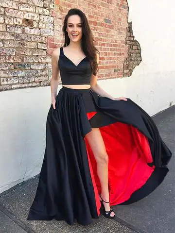 Red And Black Prom Dress