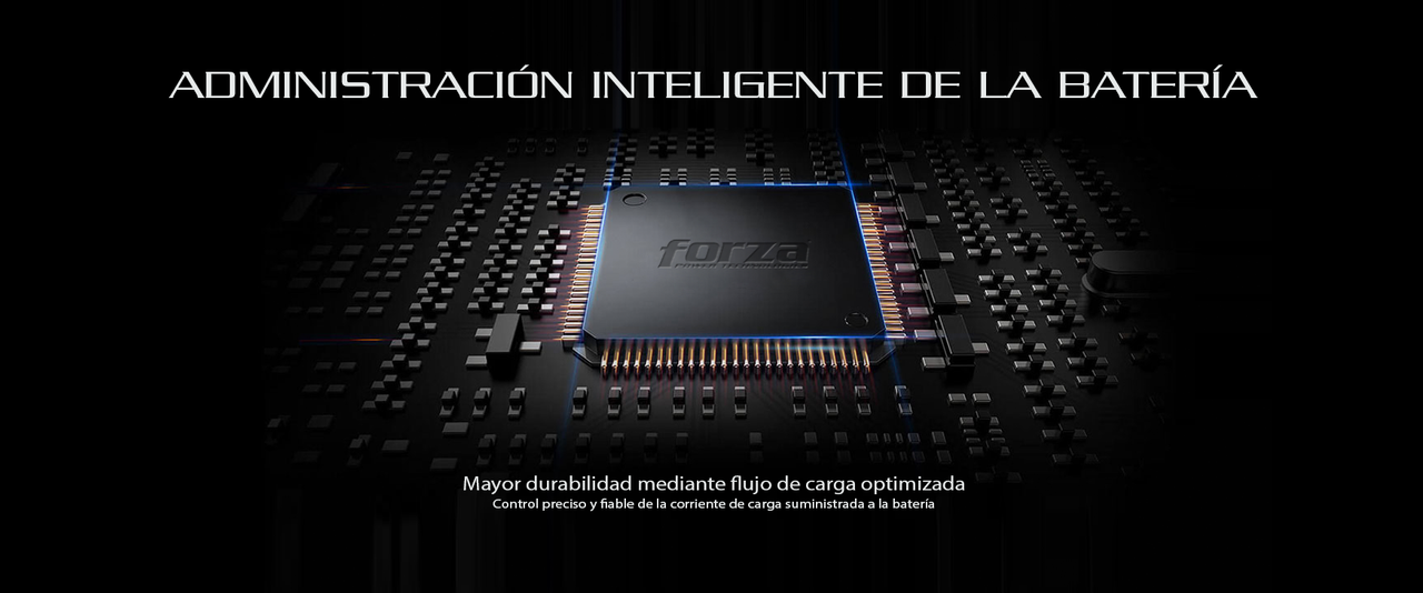 UPS Forza NT-751D mostrando su diseño compacto y botón de encendido.