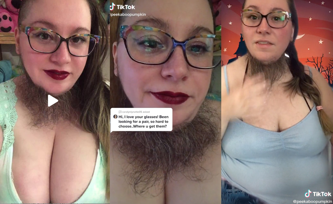 Mujer con barba es la sensación de OnlyFans, en TikTok arrasa con sus videos