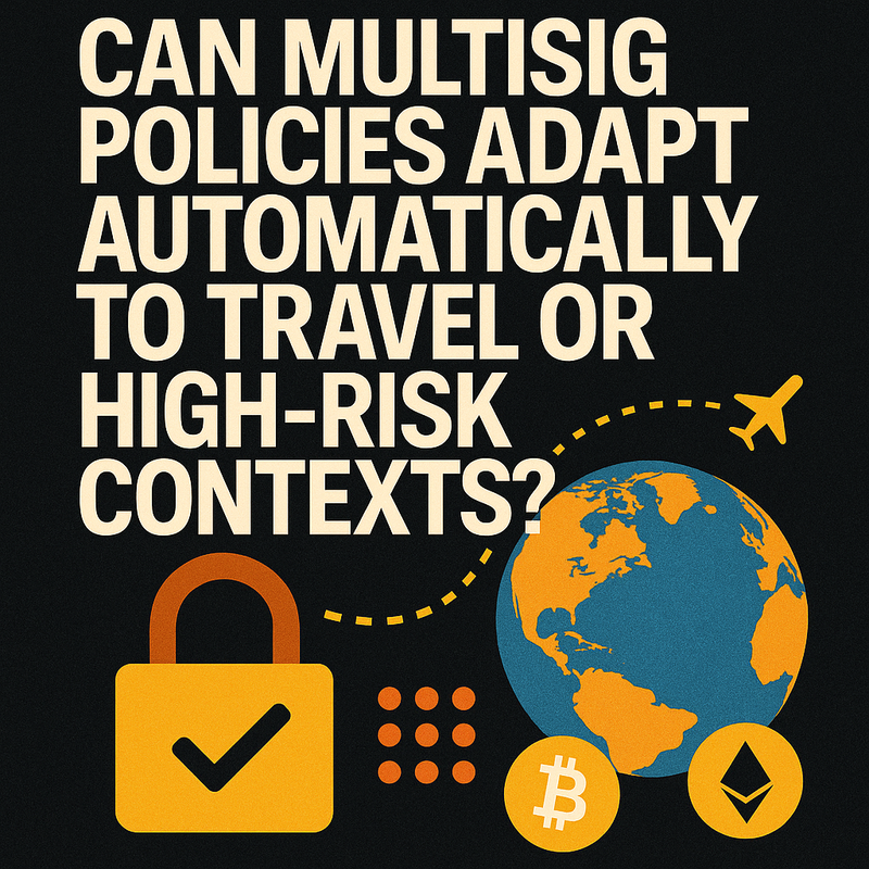 Can multisig policies adapt automatically to travel or high-risk contexts?
