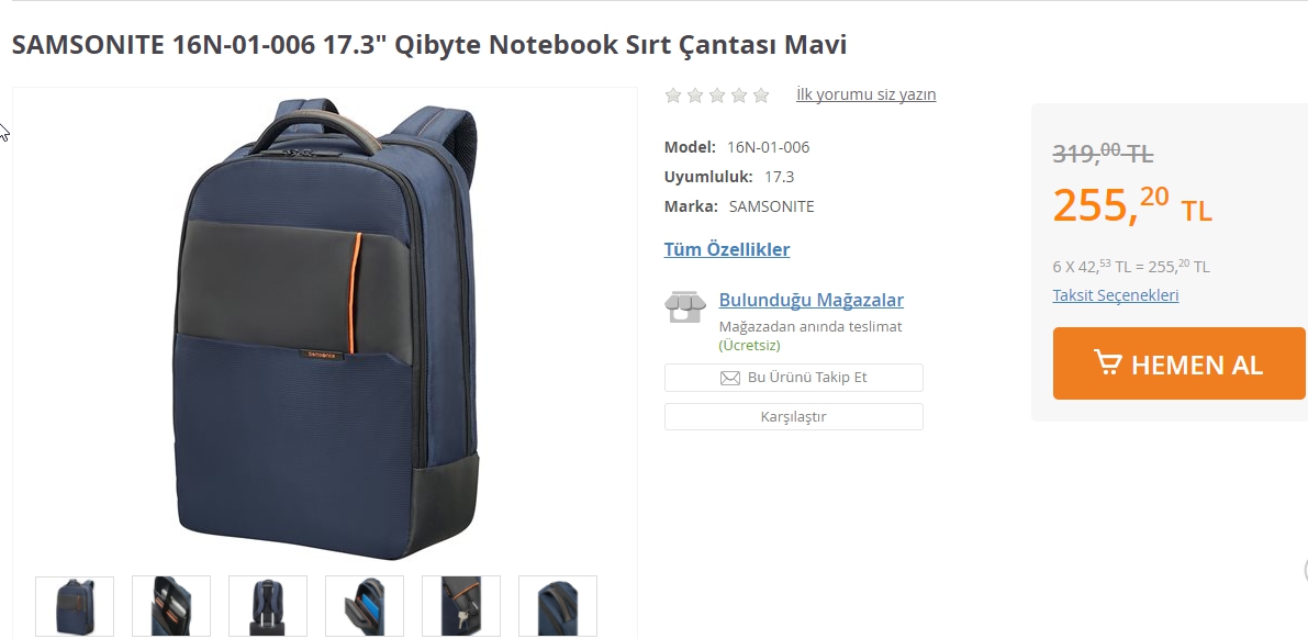 SAMSONITE 16N-01-006 17.3 Qibyte