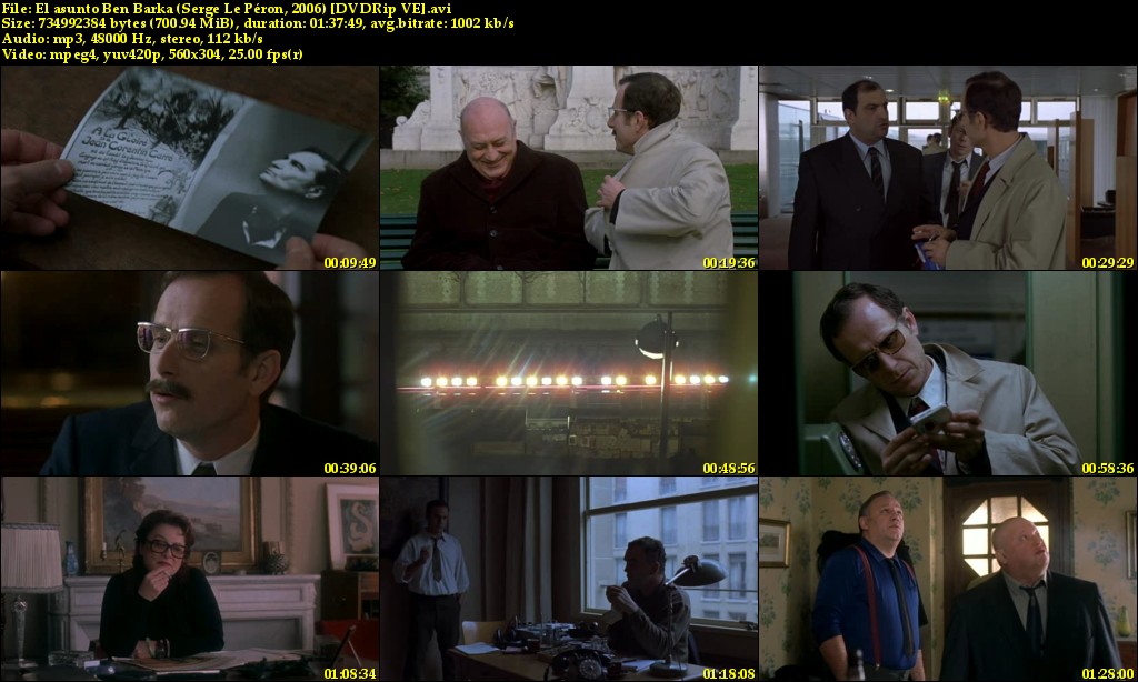 El asunto Ben Barka Serge Le P ron 2006 DVDRip VE s - El asunto Ben Barka DVDRip Español (2005) Drama