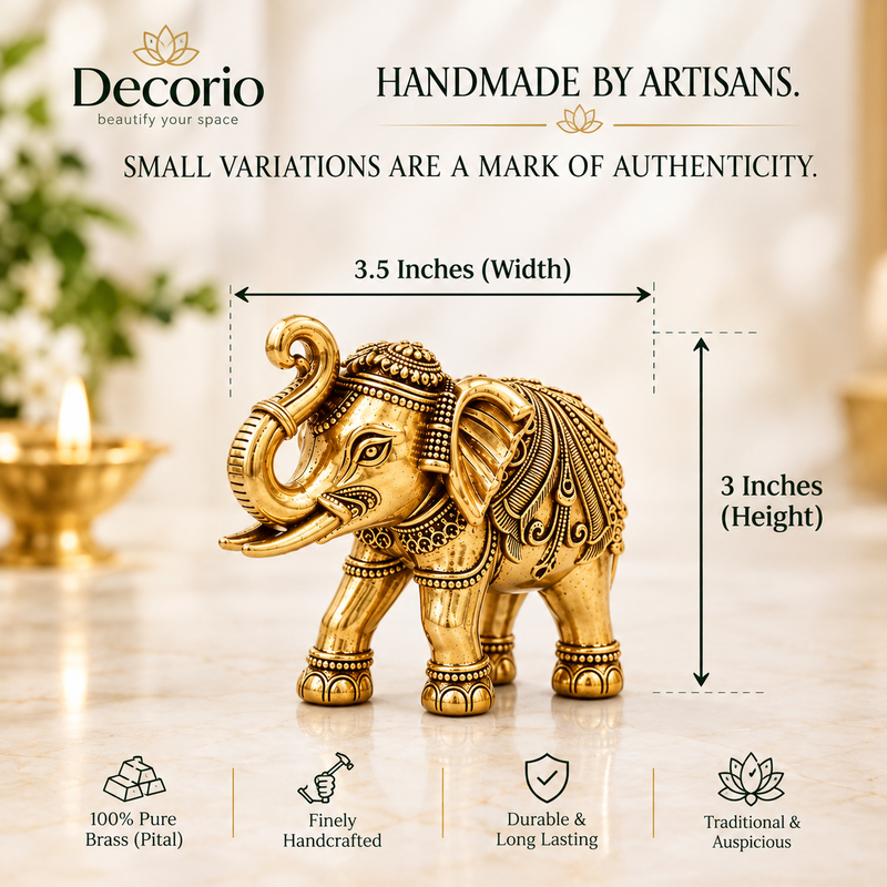 BRASS ELEPHANT IDOL (5)