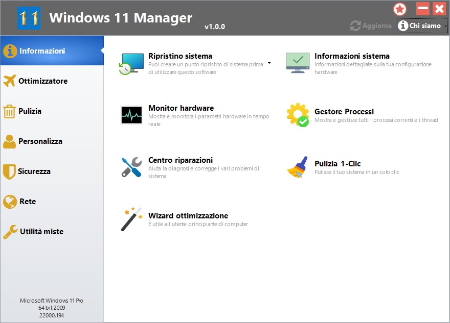 Yamicsoft Windows 11 Manager 1.2.4 (x64) Multilingual Immagine