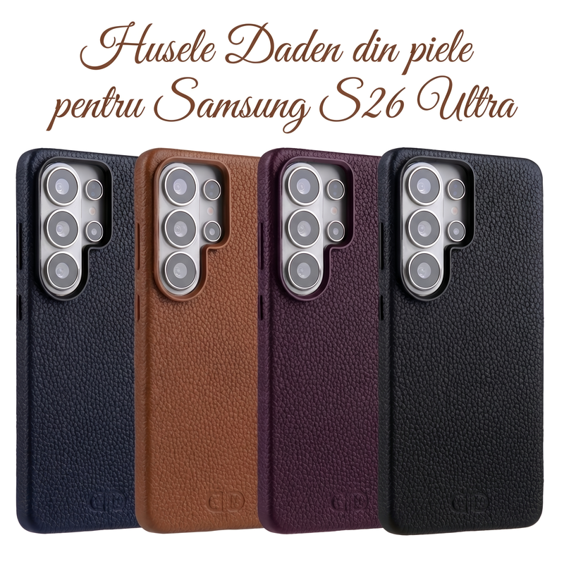 Husa pentru Samsung S26 Ultra Daden Luxury din piele naturala, Magsafe, Calitate Premium, Handmade, Negru jz3Z8Fm USs2q Ui Ro JBJ3b A P 7e Ng3t Tl2O57GB9Q88zw cover 2k