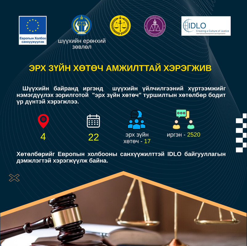 Эрх зүйн хөтөч хөтөлбөрийн үр дүнг хэлэлцэв