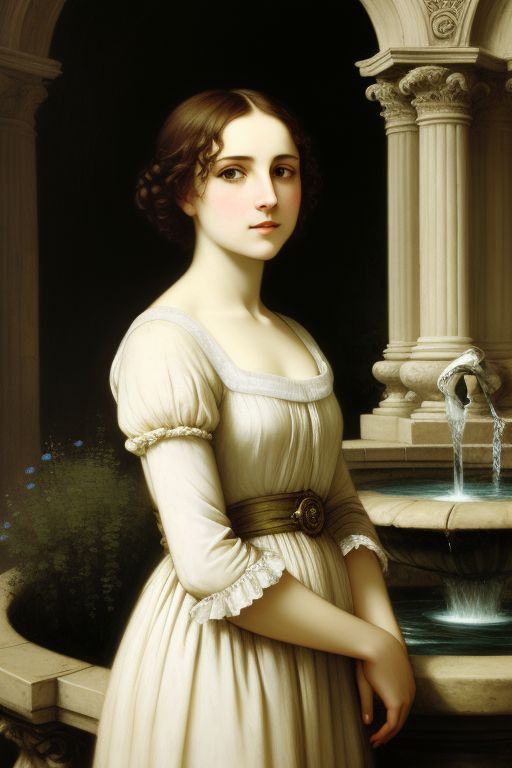 Neoclassical-oil-painting-with