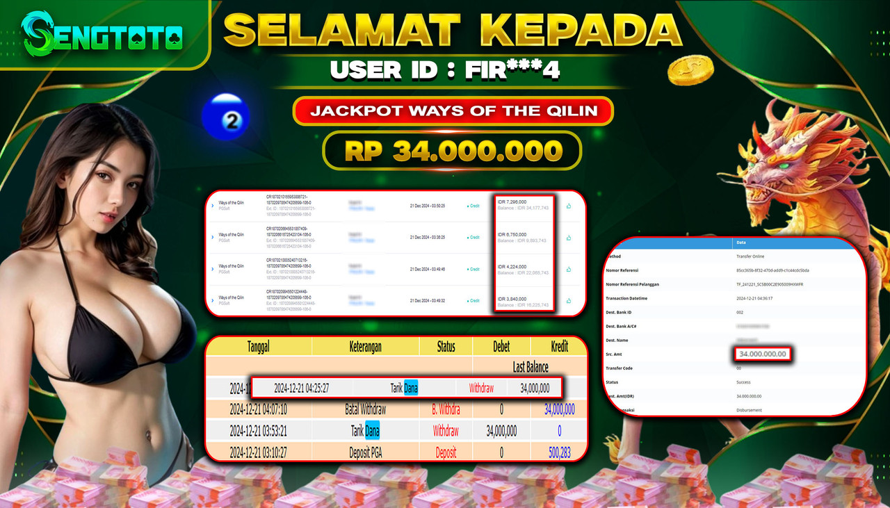 BUKTI PEMBAYARAN SLOT WAYS OF THE QILIN