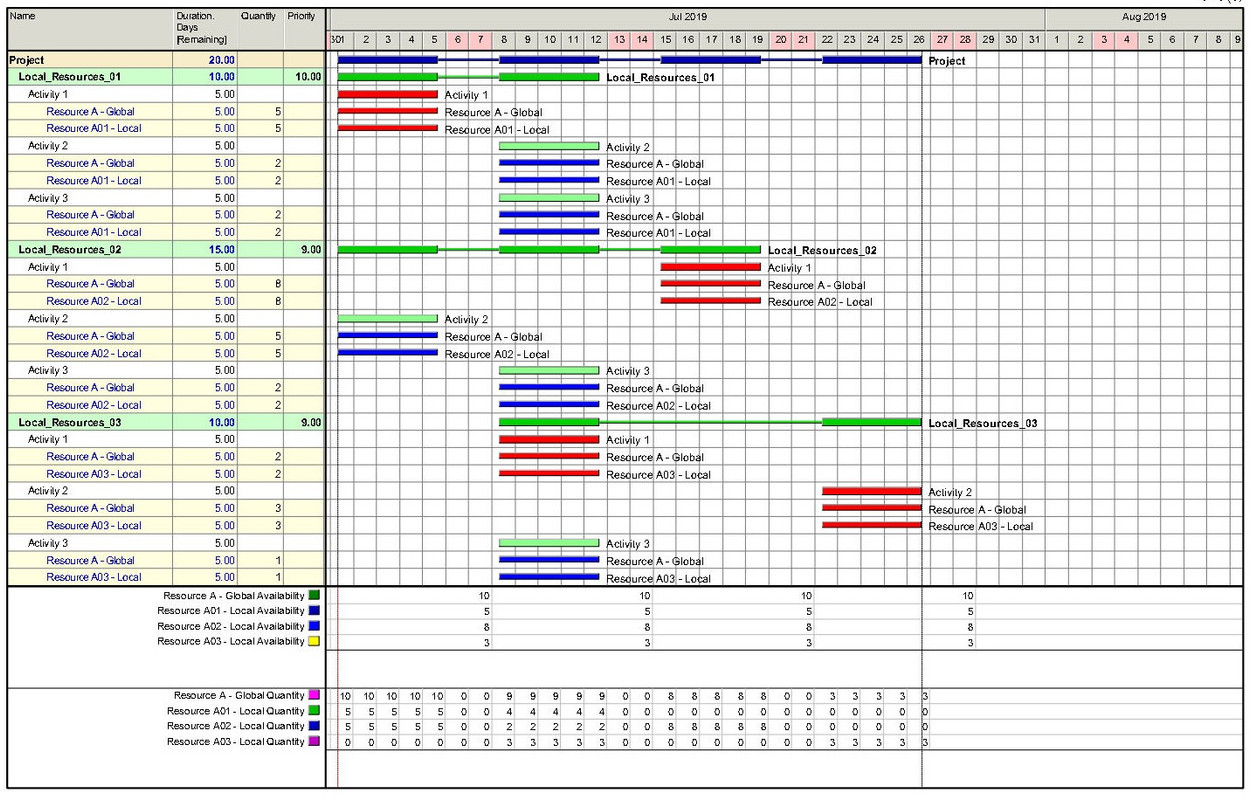 Global and Local Resources Limits