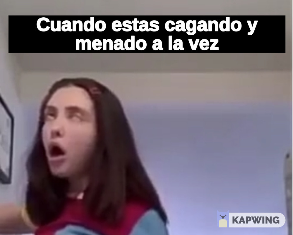 Cuando estas evacuando tras un apretón