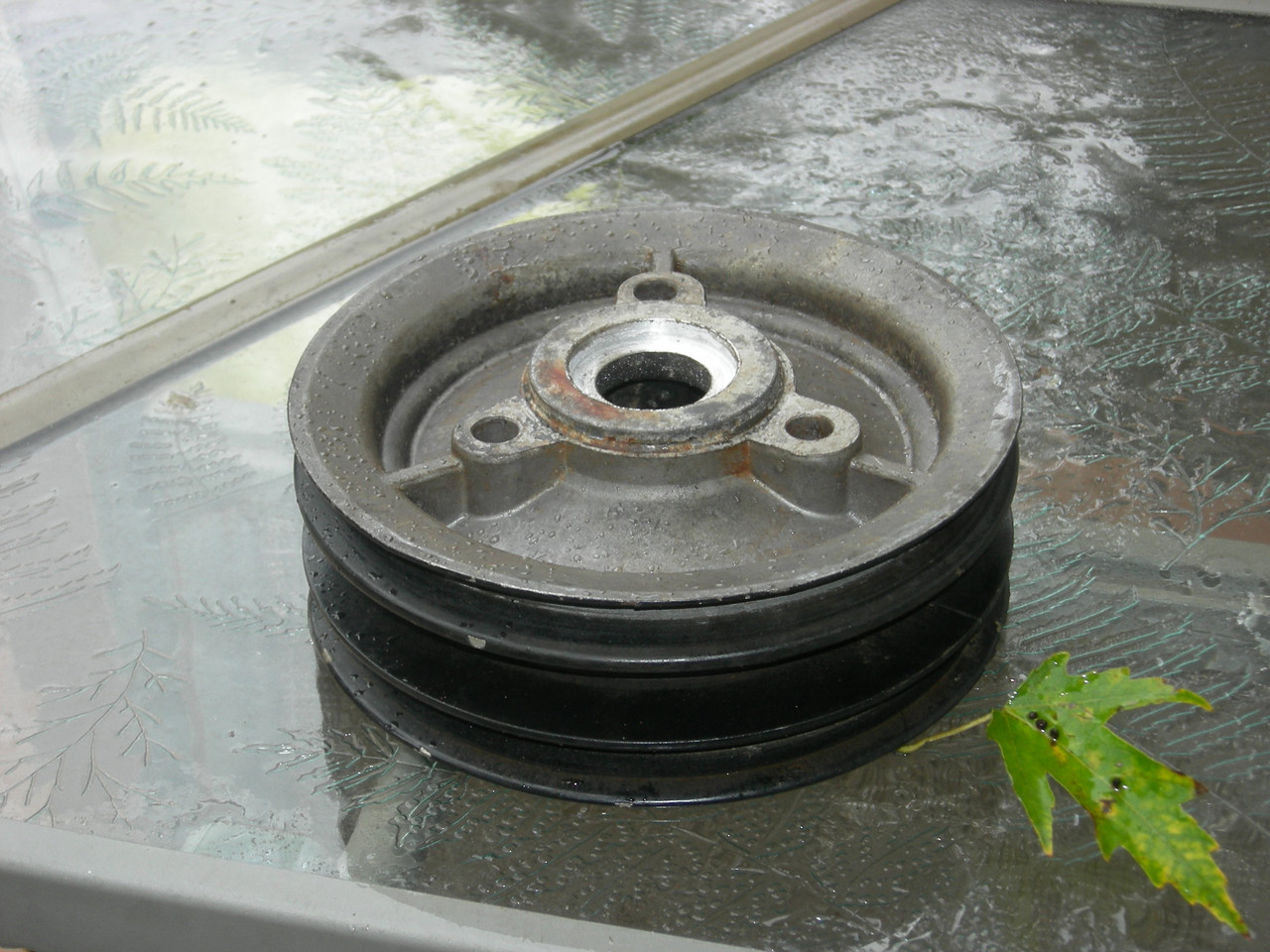 mercruiser crank pully after machining