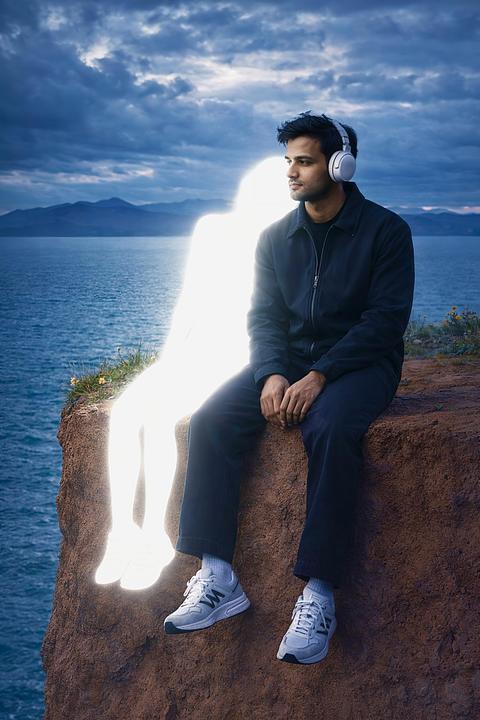 Lonely Man with Glowing Companion