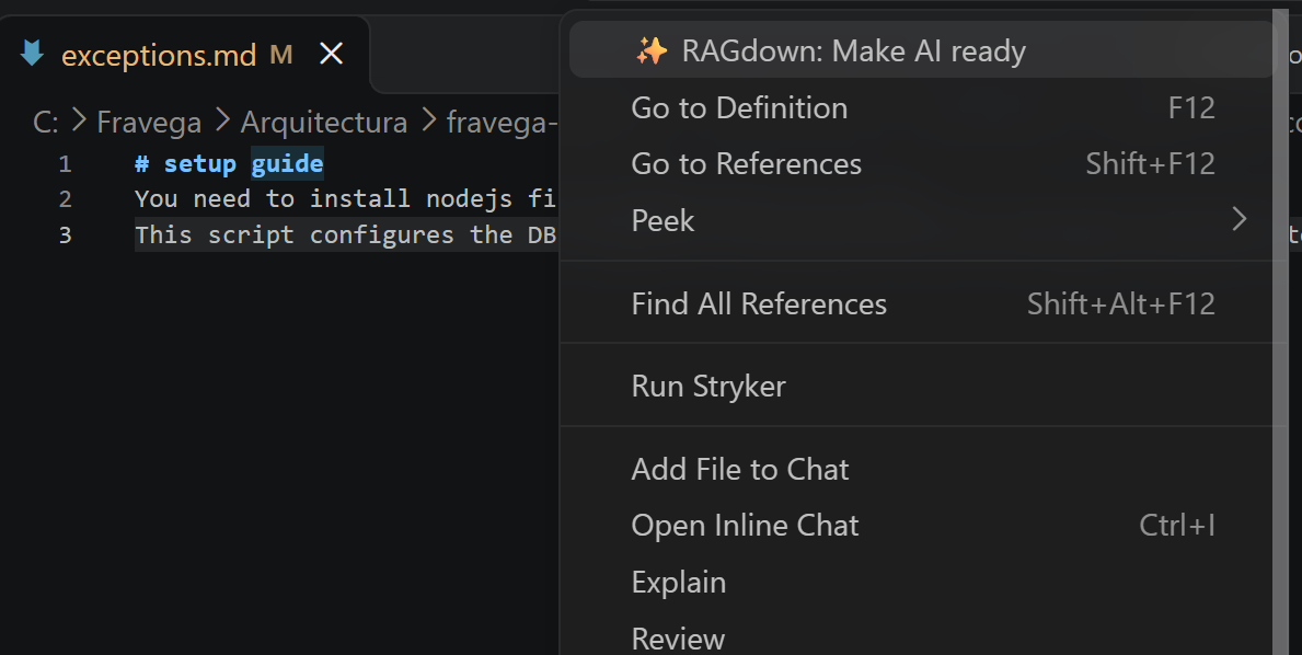 Right-click Context Menu