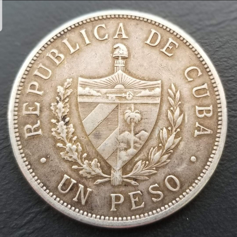Cuba 1 peso cubano año 1933 KM#15.2 20221018-150729