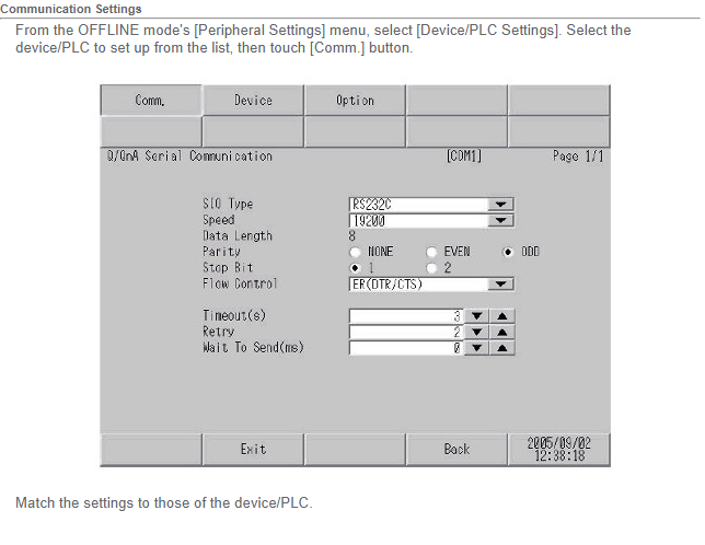 GP370-SC11-24v PLC COM. ERROR