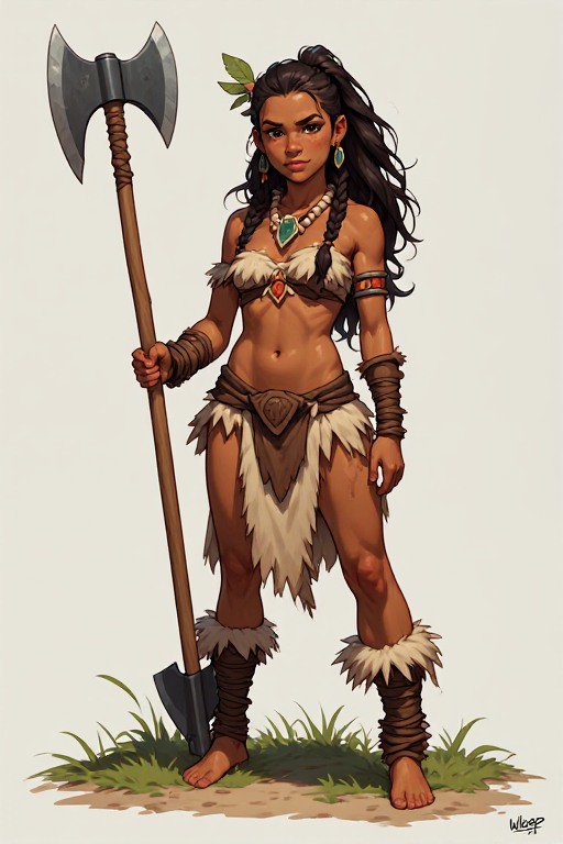 naked-polynesian-girl-warrior-(36)
