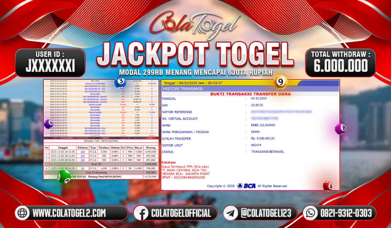 JACKPOT HONGKONG LOTTO!!