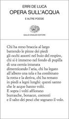 Erri De Luca – Opera sull’acqua e altre poesie (2013)