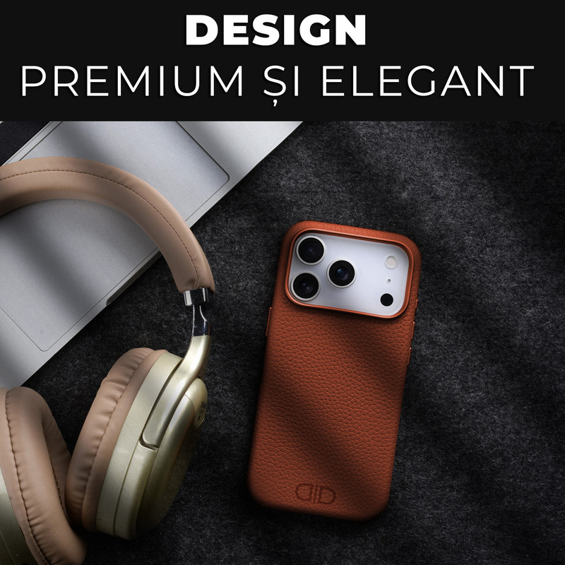 Husa pentru Apple iPhone 17 Pro Daden Luxury din piele naturala, Magsafe, Protectie Action Button, Calitate Premium, Handmade, Mov 7 copy