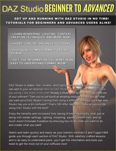 DAZ Studio Beginner to Advanced (New Links)