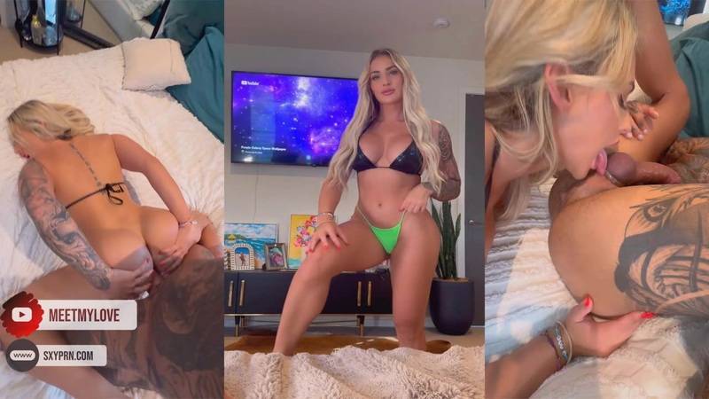 Manyvids Muscle Barbie aka Gabby Lyons aka xxgabbyfit ANAL SLUT SWALLOWS HIS PISS AND FILLS CUP WITH CUM