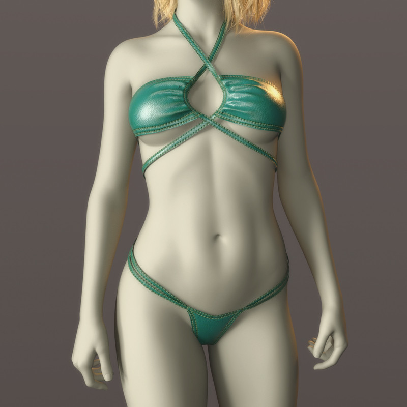 Bikini Halter Neck for Genesis 8 Females and Genesis 9