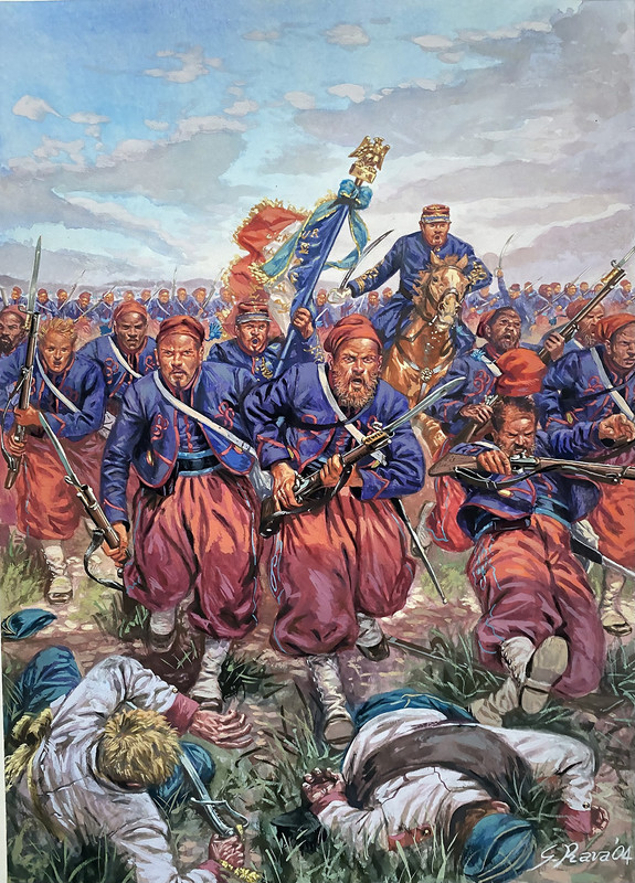 Franco austriaca Solferino Los Zuavos atacan en Solferino Giuseppe Rava