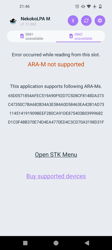 Nekoko-LPA-M not supported