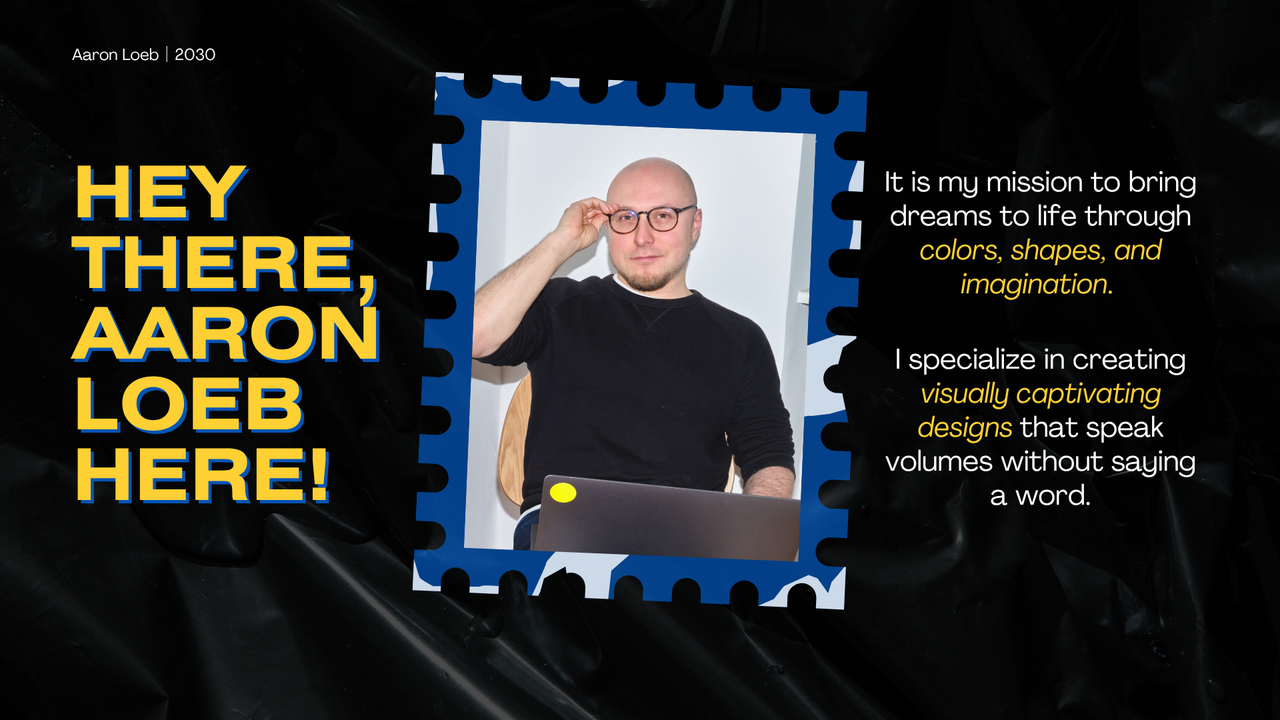 Modern Bold Graphic Designer Creative Portfolio Presentation