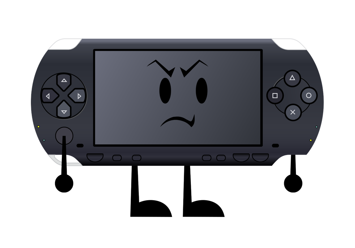 PlayStation Portable (Full Body BFDI Style) - Angry Right