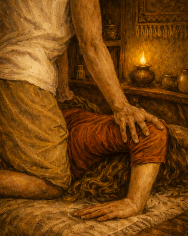 Thai massage session