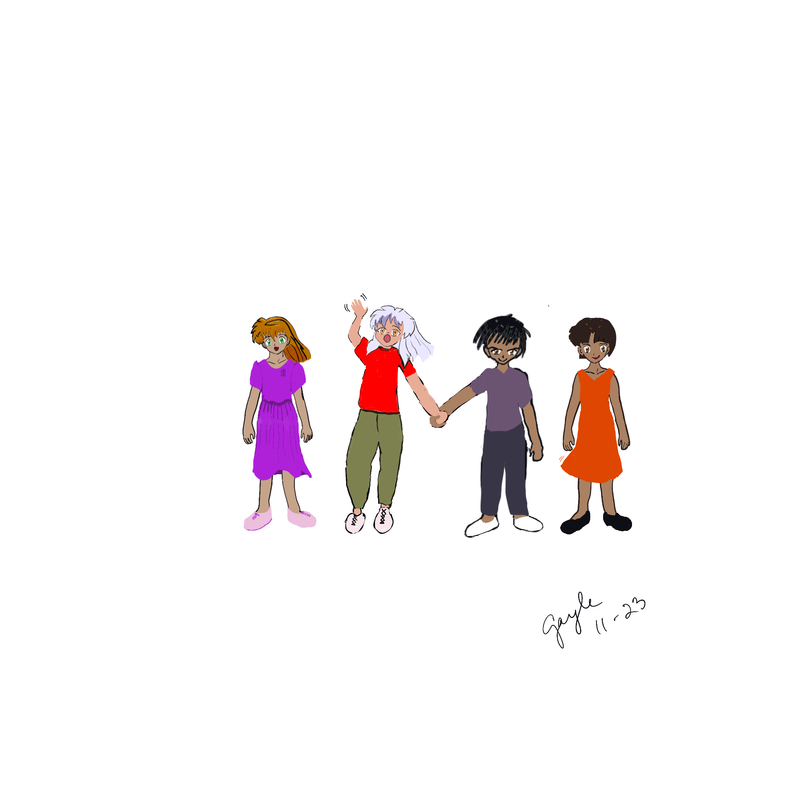 Kagome-Inuyasha-Miroku-Sango