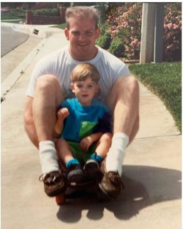 Young Ryan with his dad Randy