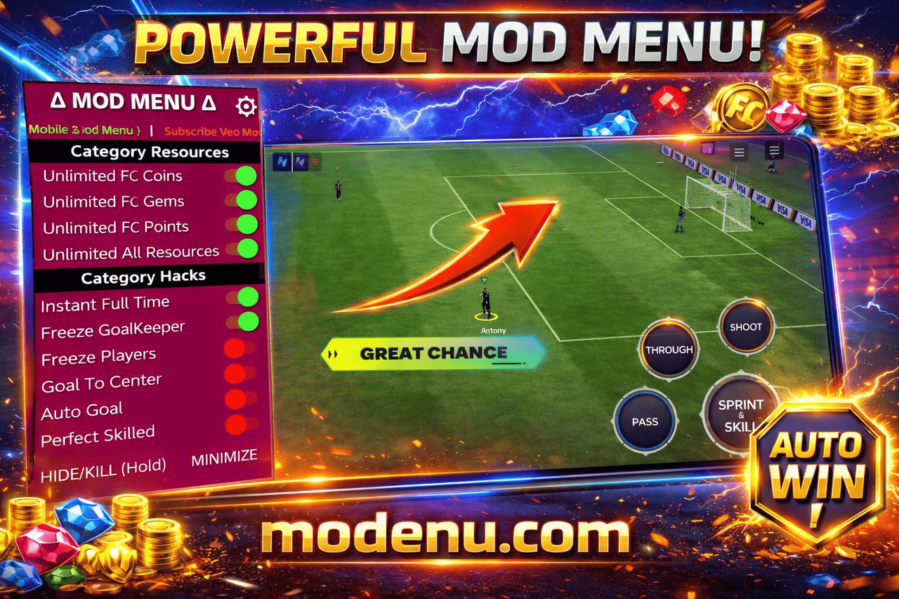 FC Mobile Mod Menu 2026 squad builder unlimited money