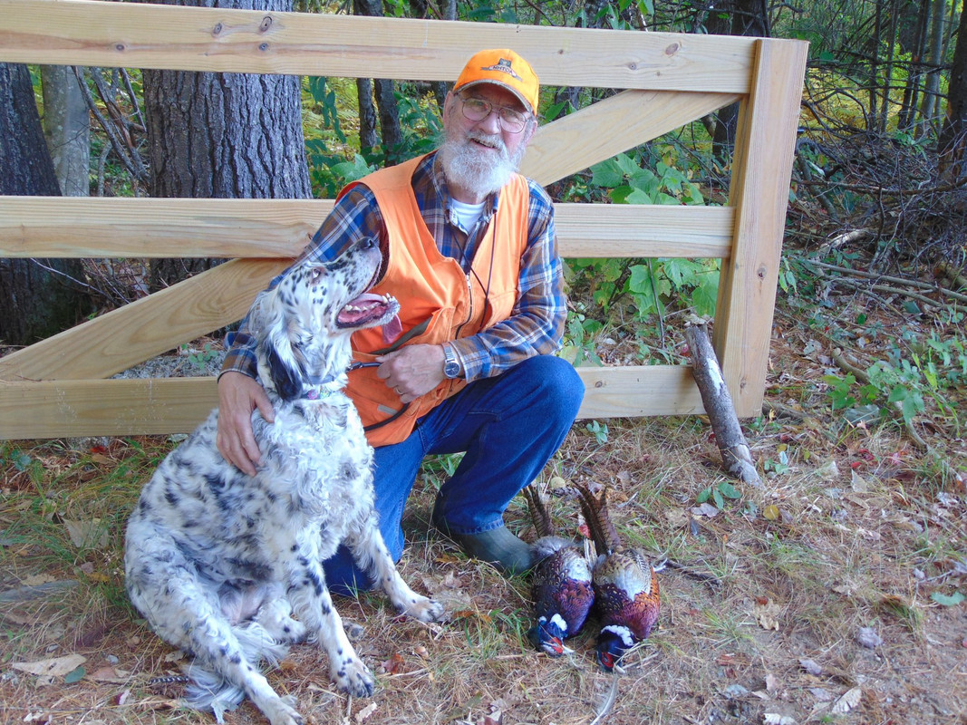 Maggie and me at New England upland