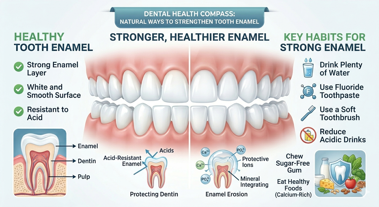 Natural habits that help strengthen and protect tooth enamel