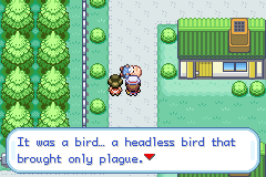 the viridian city old man is lying down.